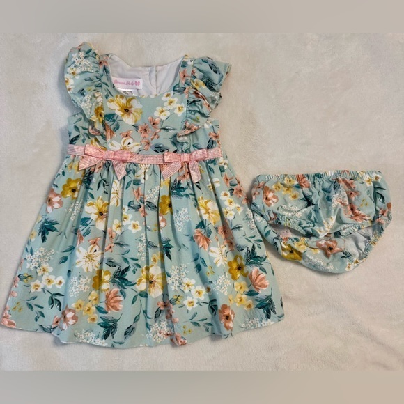 Bonnie Baby Renee Pinafore Dress - Picture 1 of 5